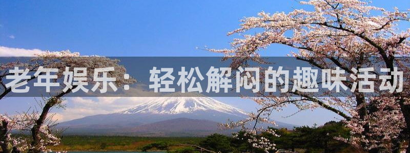 先锋娱乐f凯捷平台在线注册：老年娱乐：轻松解闷的趣味活动