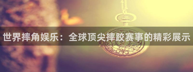 先锋娱乐4平台注册：世界摔角娱乐：全球顶尖摔跤赛事的精彩展示